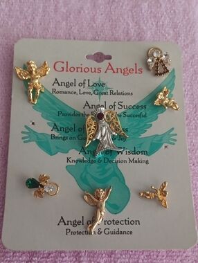 Gold Tone Glorious Angels Pins